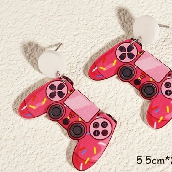 Jewelry Colorful 8s Retro Game Controller Earrings Poshmark